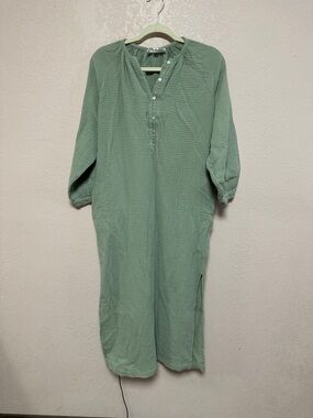 Tuckernuck x Pomander Place Women’s Medium Green Heidi Gauze Maxi Dress Slit